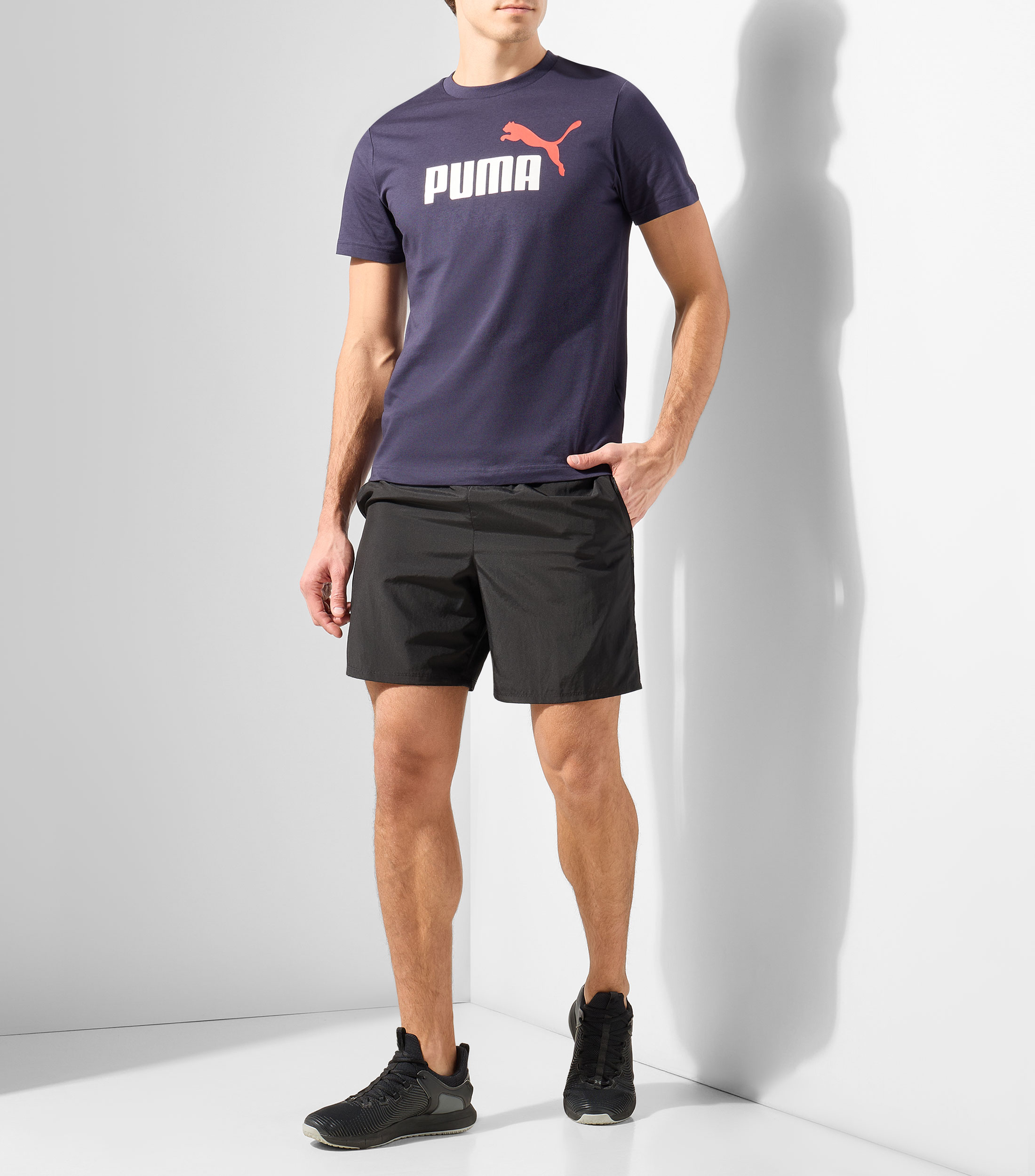 Playera cuello redondo manga corta estampada Hombre